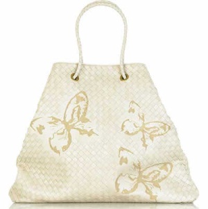 Bottega Veneta белая треуголка